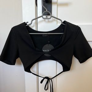 White fox black top size small